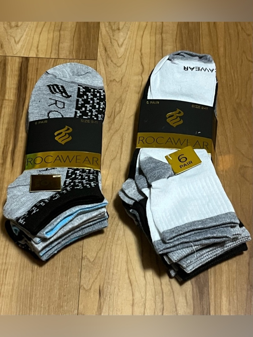 Rocawear 12 Pair Low Cut Socks Men Size 9-11 NWT